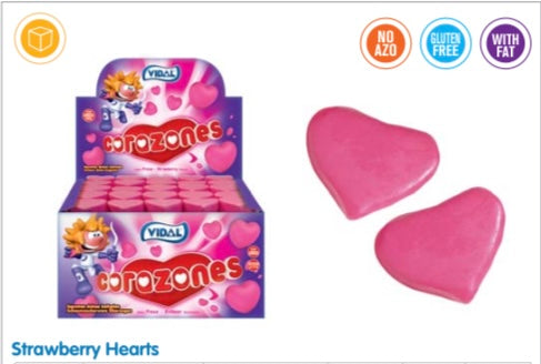 Vidal Marshmallow Hearts - 75pcs