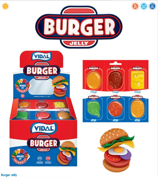 Vidal Burger Jellies - 11pcs