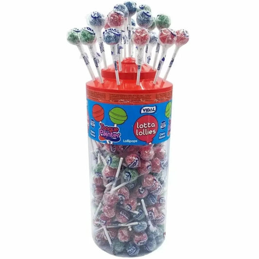 Vidal Lotta Lollies Tongue Painter Assorted - 150pcs